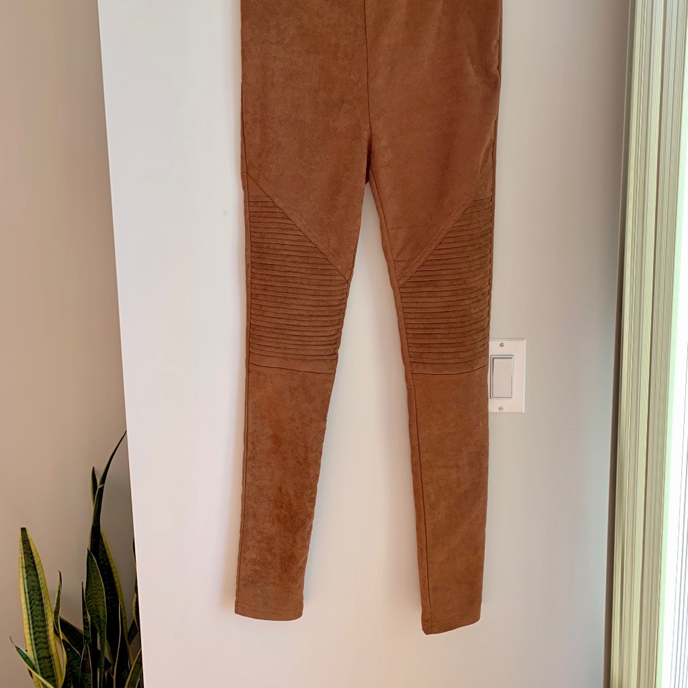 Faux Suede Leggings